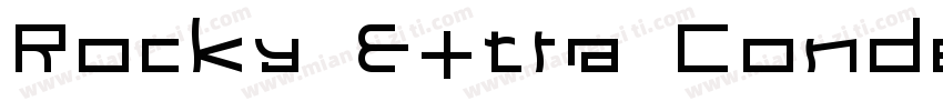 Rocky Extra Condensed字体转换